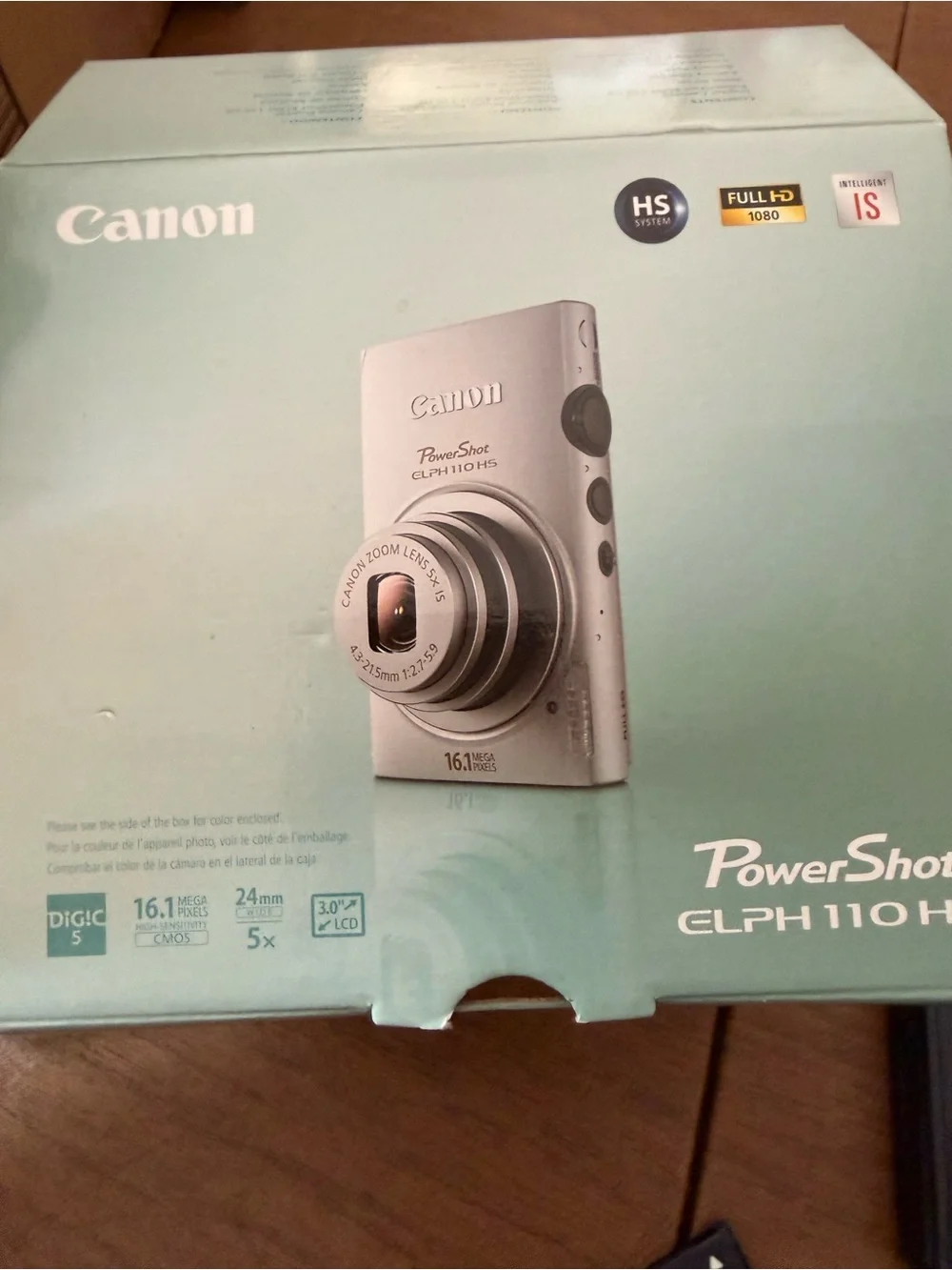 Canon PowerShot ELPH 110 HS Compact Digital Camera - Black (2 extra batteries)
